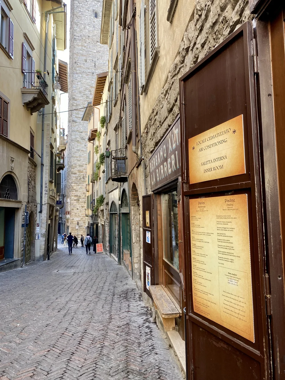 A street in Bergamo, Lombardy