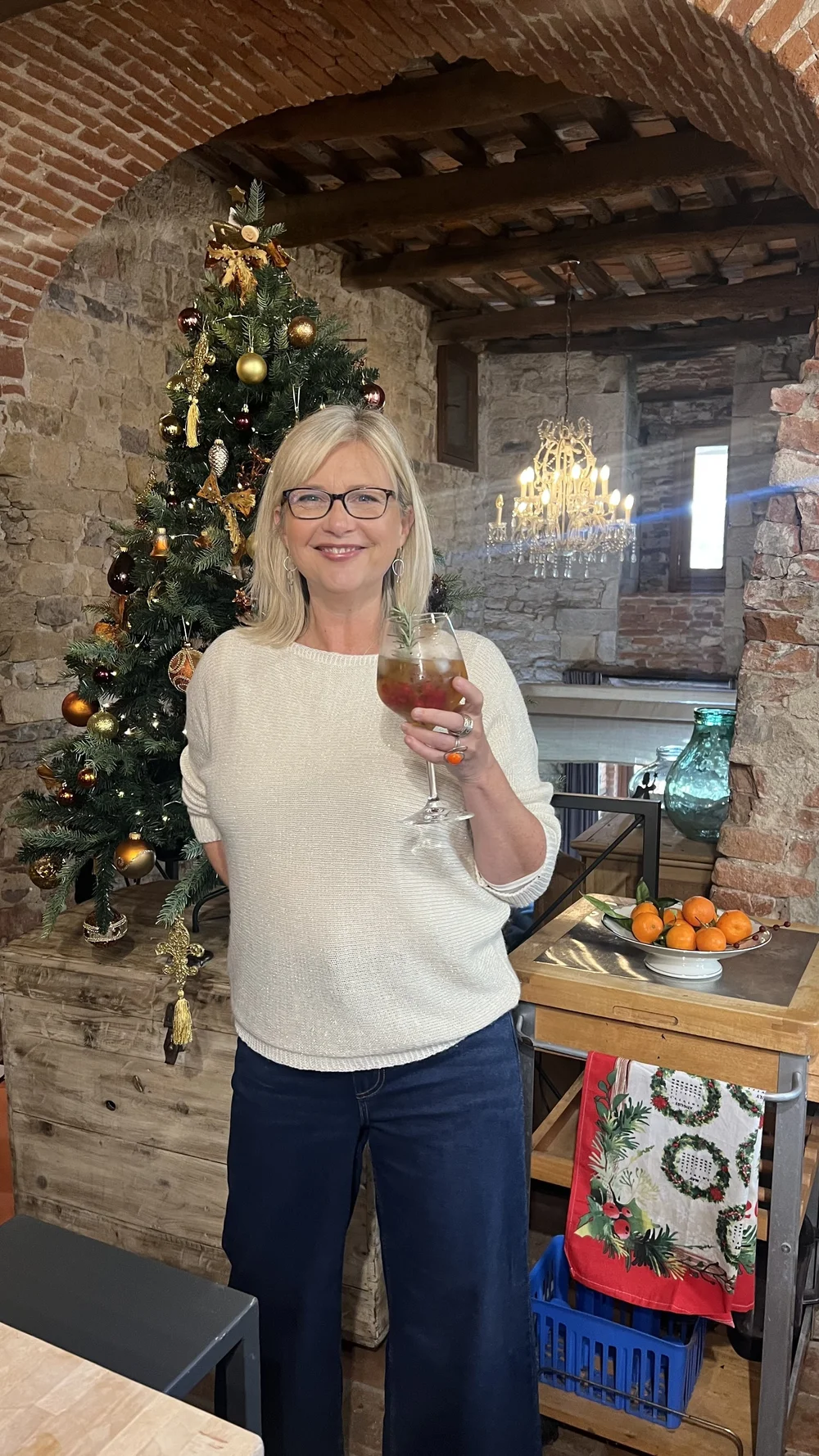 Enjoying the day at my friends beautiful medieval house