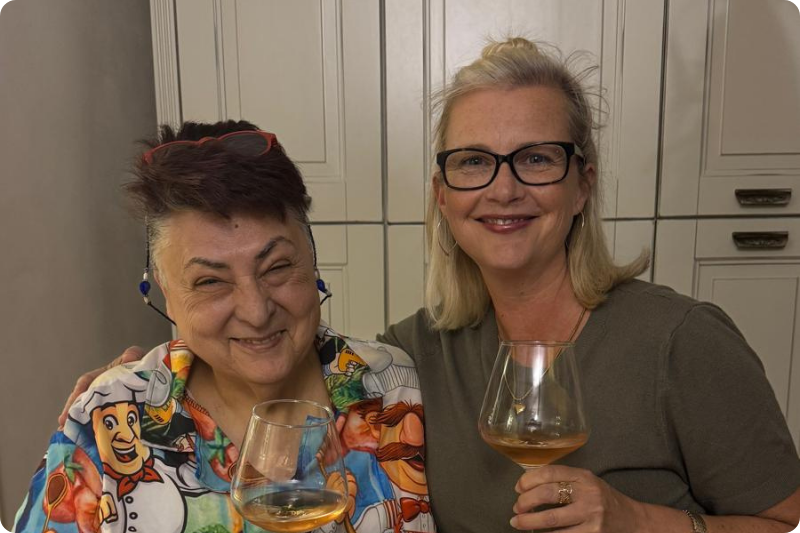 Sarah with Graziella