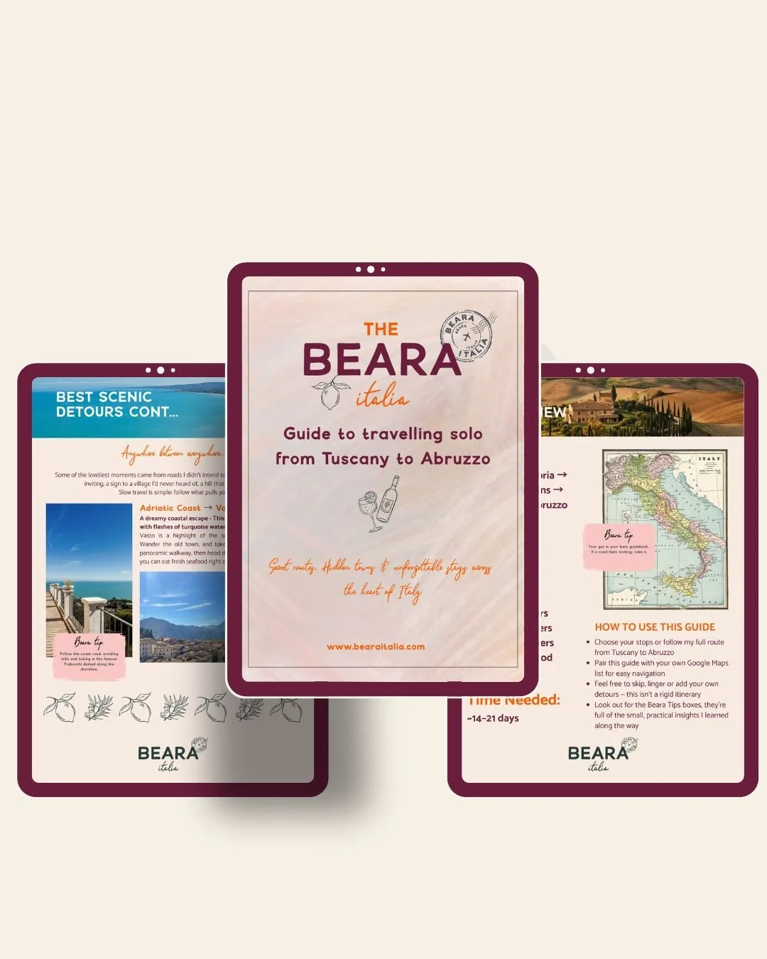 The Beara Italia Guide to Travelling Solo from Tuscany to Abruzzo