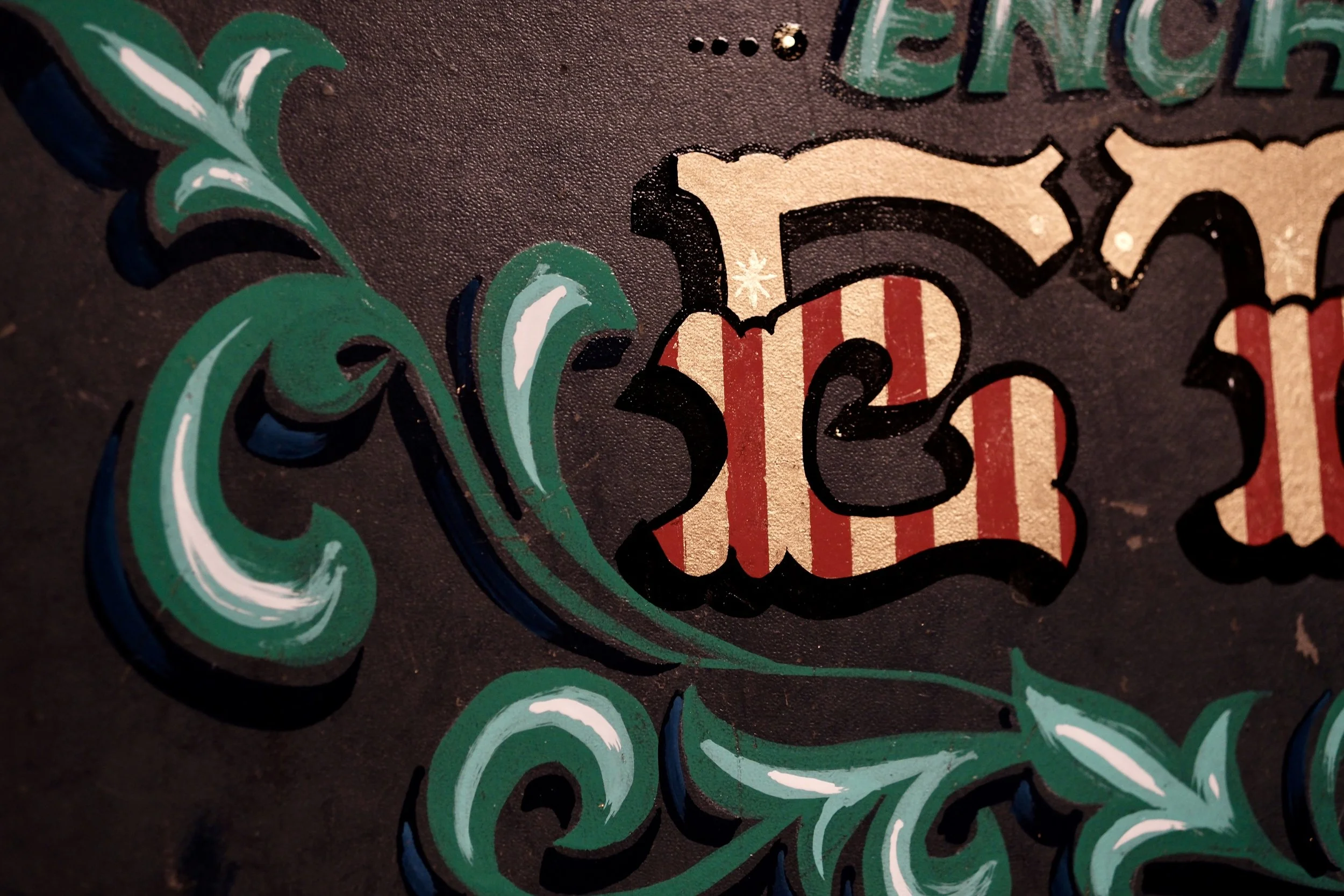 Vintage suitcase repurposed as a fancy dress box