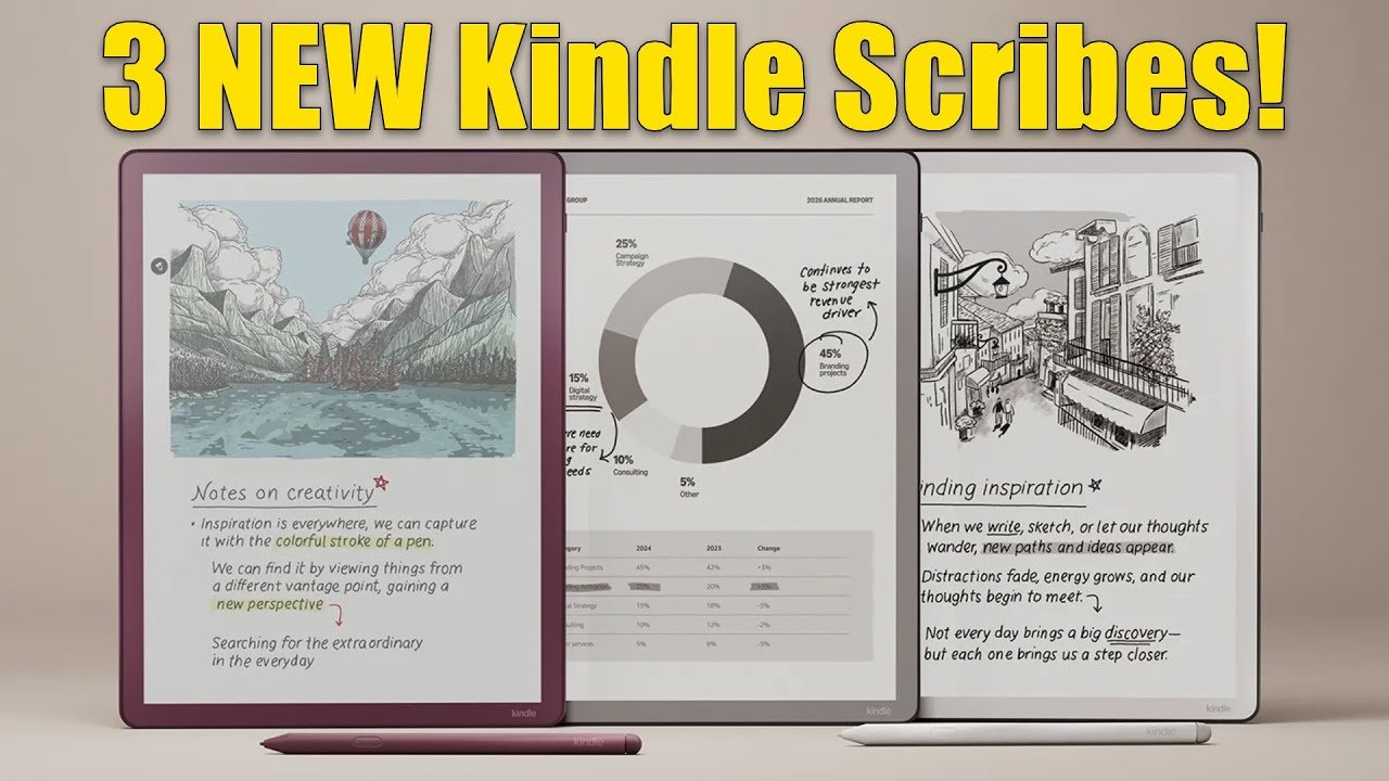 Amazon’s New Kindle Scribe Lineup