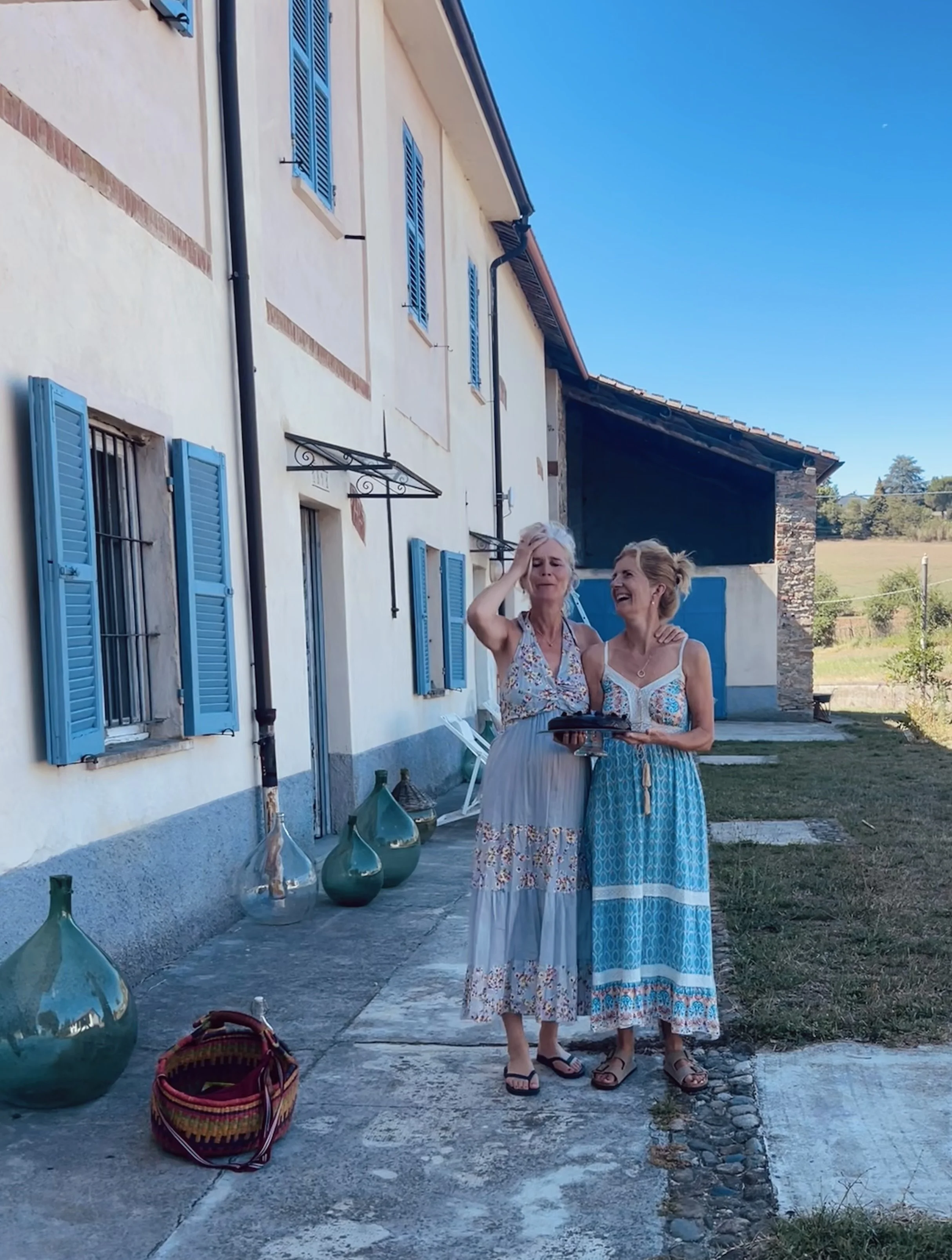 Two women in summer at meditation center and intentional community.jpeg