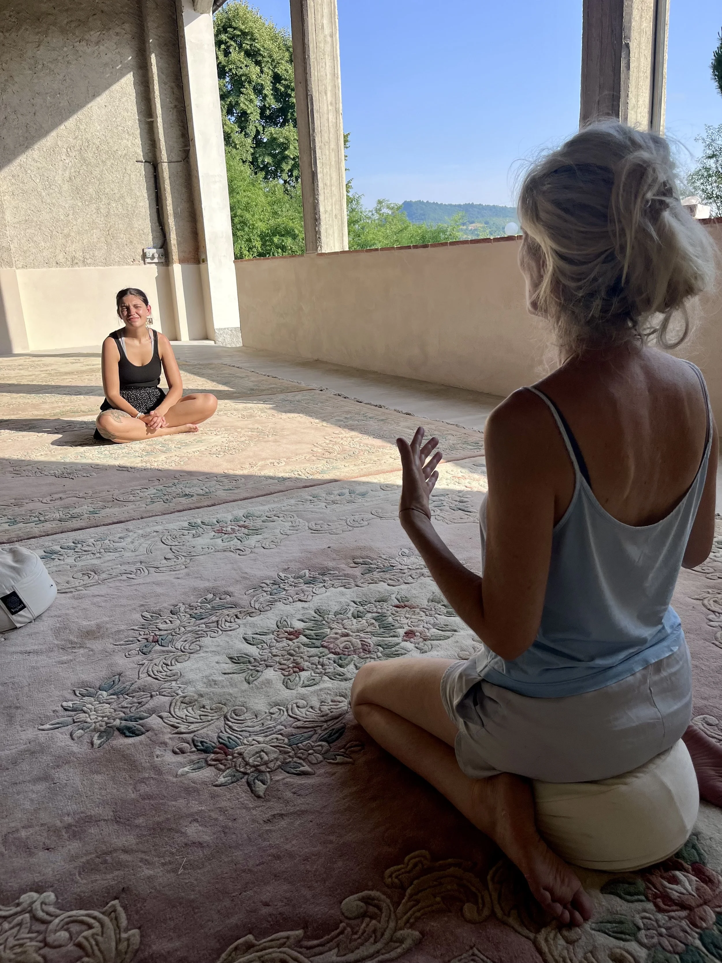 meditation class at retreat center in Piedmont Italy.jpeg