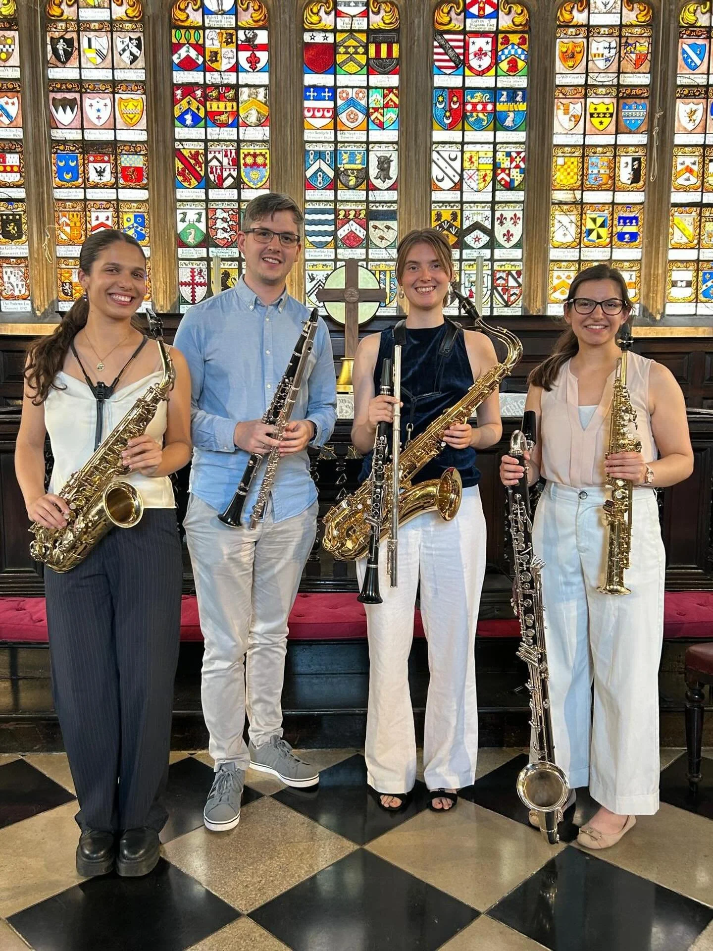 We had a lovely time performing in Lincoln&rsquo;s Inn Chapel last Tuesday lunchtime! 🎶 Thank you for having us and so lovely to have a big audience for their first concert in this reinstated series. 

Thank you also to @mayamitramusic for joining u