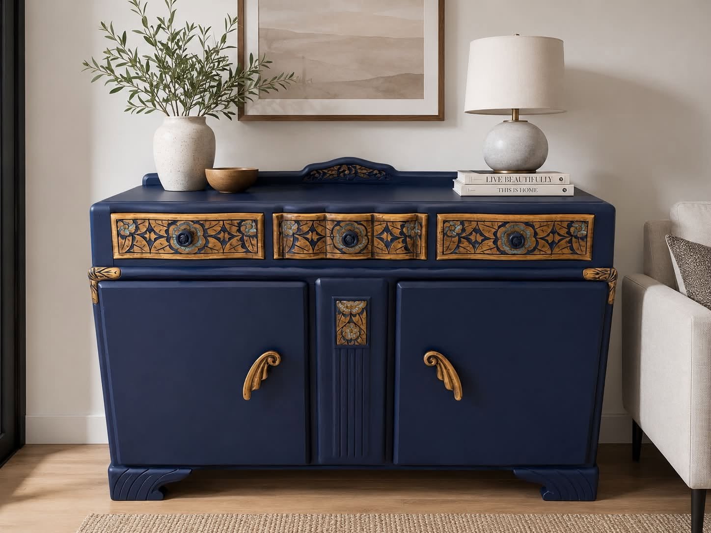 Art Deco Sideboard / Buffet Cabinet