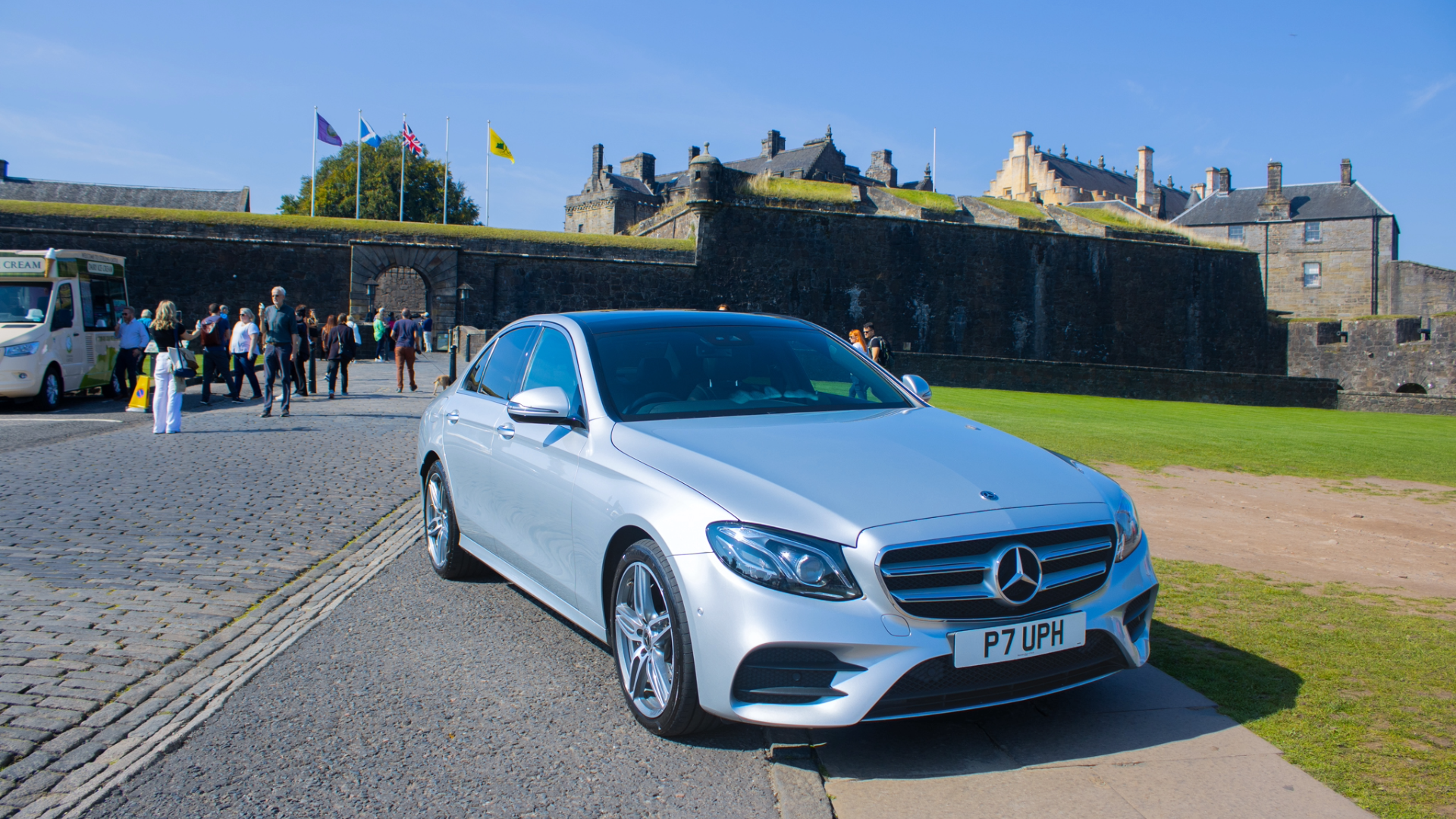 Mercedes-Benz E-Class on tour at Stirling Castle