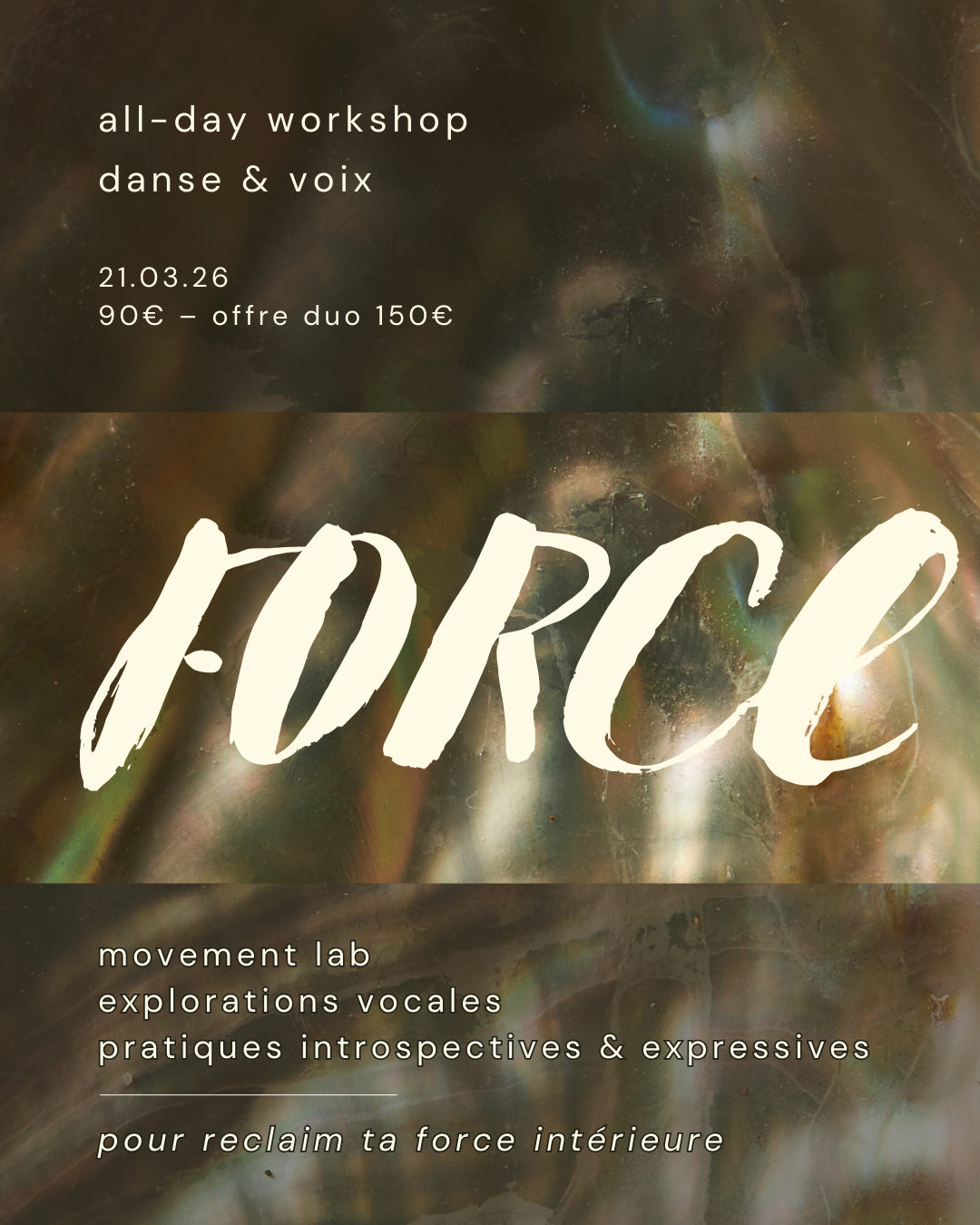 Workshop Danse &amp; Voix