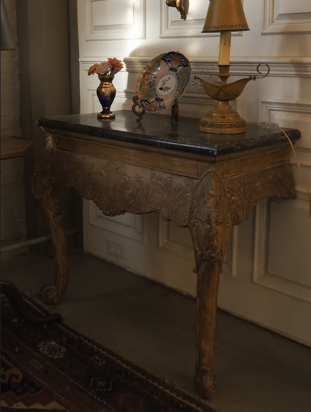 Suspended Rococo Hand Carved Console Table