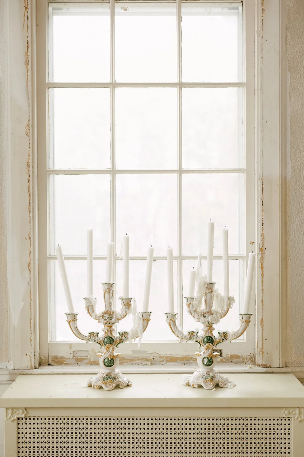 Pair of Italian Art Deco Candelabras
