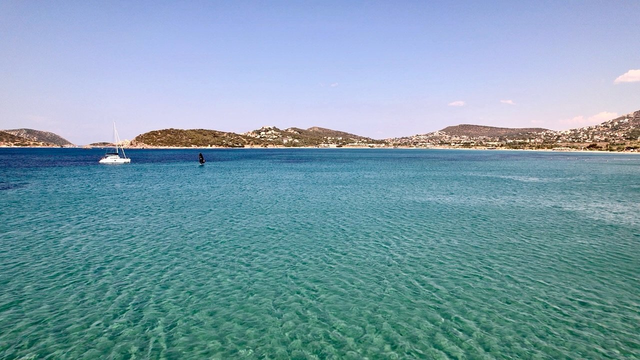 Our gorgeous playground.. #athenianriviera #activities #windsurfing #snorkeling #scubadiving #spearfishing @roadwavesodyssey