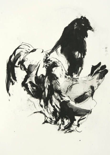 Print 40 x 80 cms , Hens