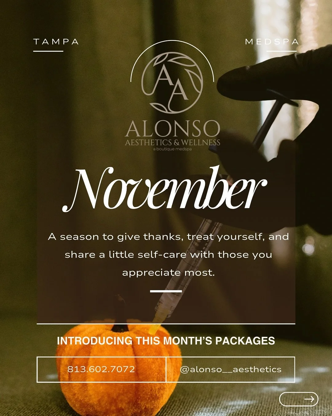 November is all about gratitude and glow ✨
&zwnj;
This month&rsquo;s specials are designed to refresh, boost, and renew, from lips to skin and everything in between. 💋💉
&zwnj;
Treat yourself to our exclusive packages for lips, skin rejuvenation, vi