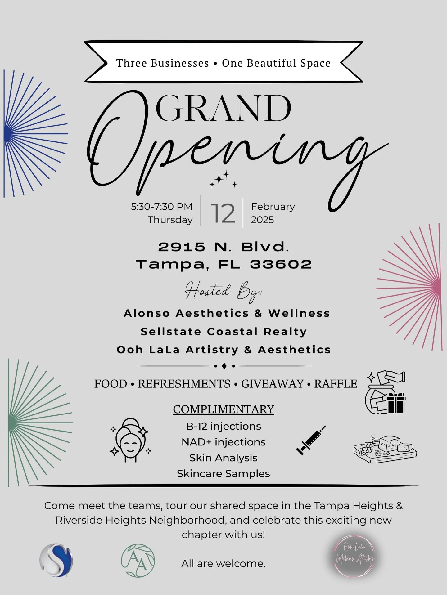 ✨ Come Join Us! ✨

Three businesses &bull; One beautiful shared space.⠀
⠀
Sellstate Coastal Realty (@sellstate_coastal_realty)
Alonso Aesthetics &amp; Wellness (@injector_gwen_aaw )
Ooh Lala Aesthetics &amp; Artistry (@oohlalamakeupartistry )

Join u