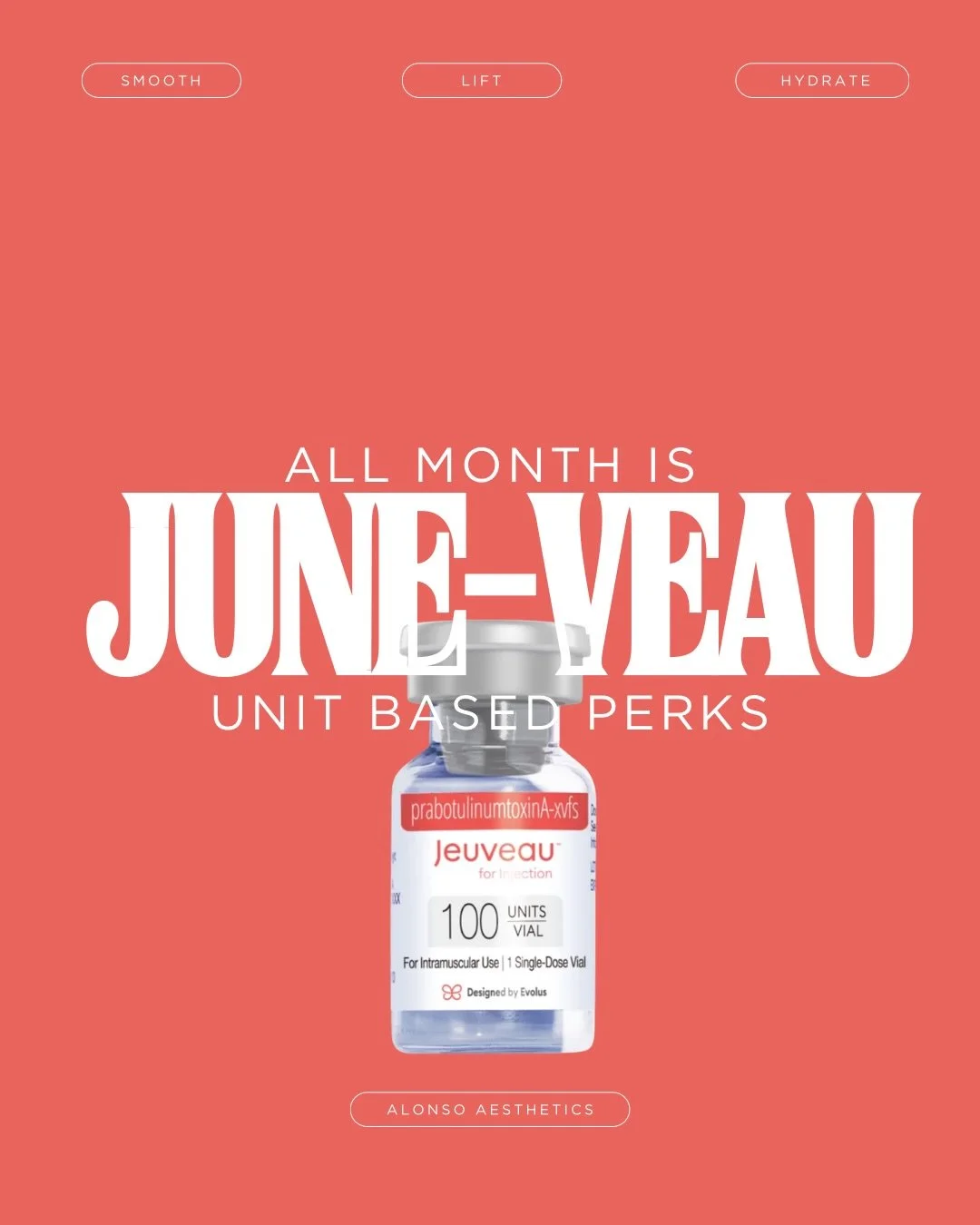 JUNE 👏 VEAU 👏 IS 👏 HERE 👏 

New to Alonso Aesthetics &amp; Wellness? This one&rsquo;s for you.

This June, the more you Jeuveau, the more you glow.

✨ 50 Units &rarr; Complimentary Dermaplane
Reveal smoother, brighter skin with gentle exfoliation