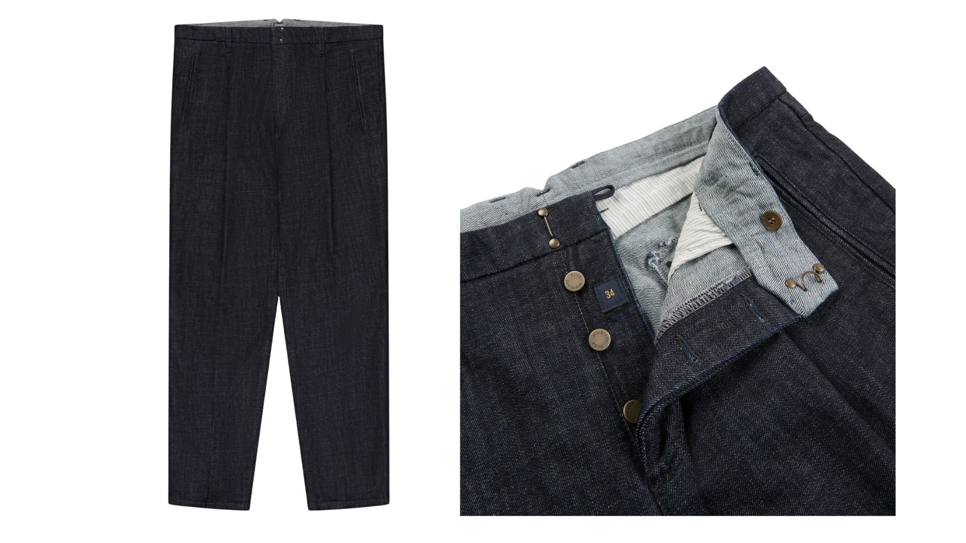 Incotex pleated denim men's trousers - personal styling in London.jpg