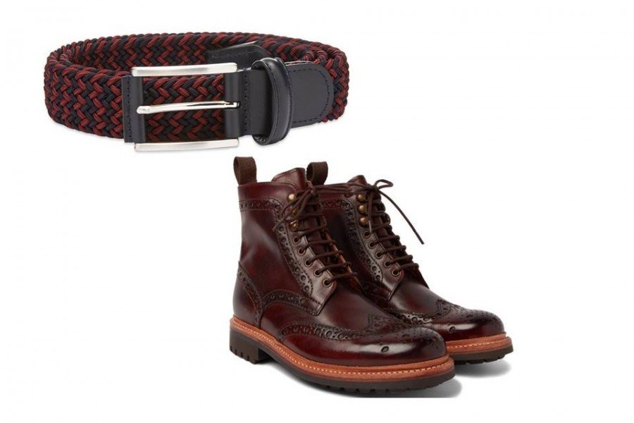 What belts to wear with black or brown shoes