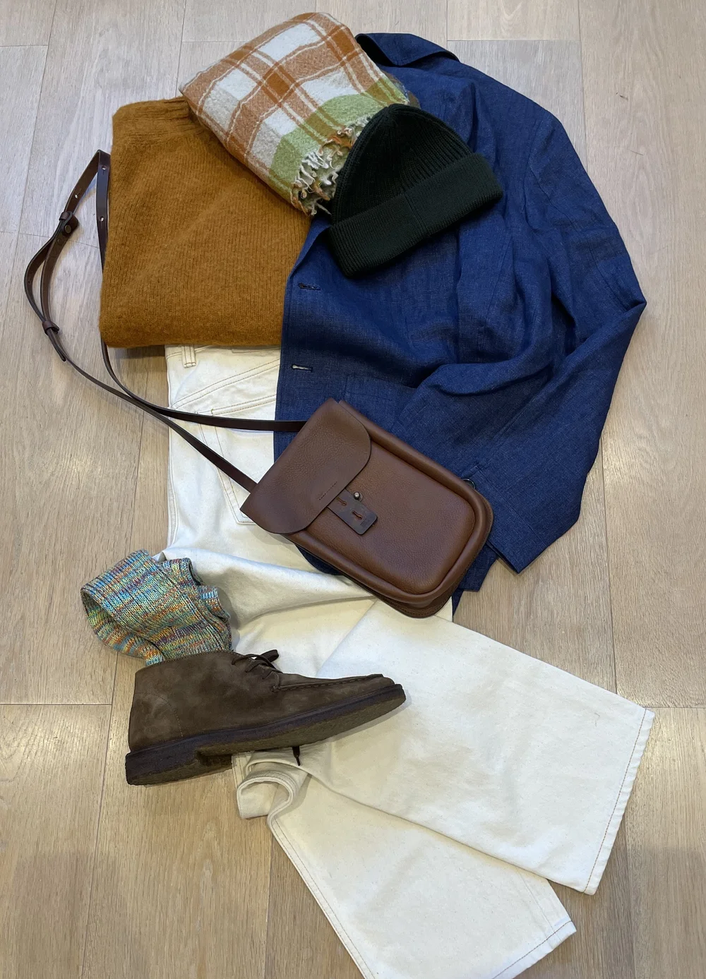 Autumny with sweater and scarf