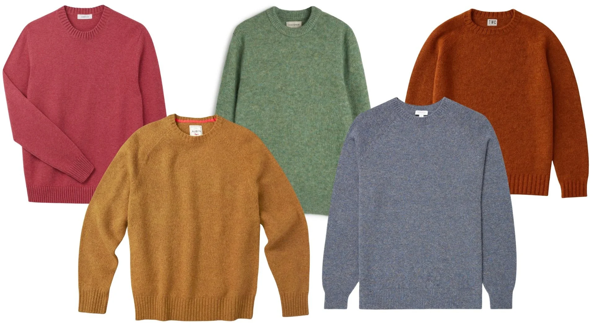 Lambswool, Shetland and Alpaca crew neck sweaters for Autumn Winter 2026