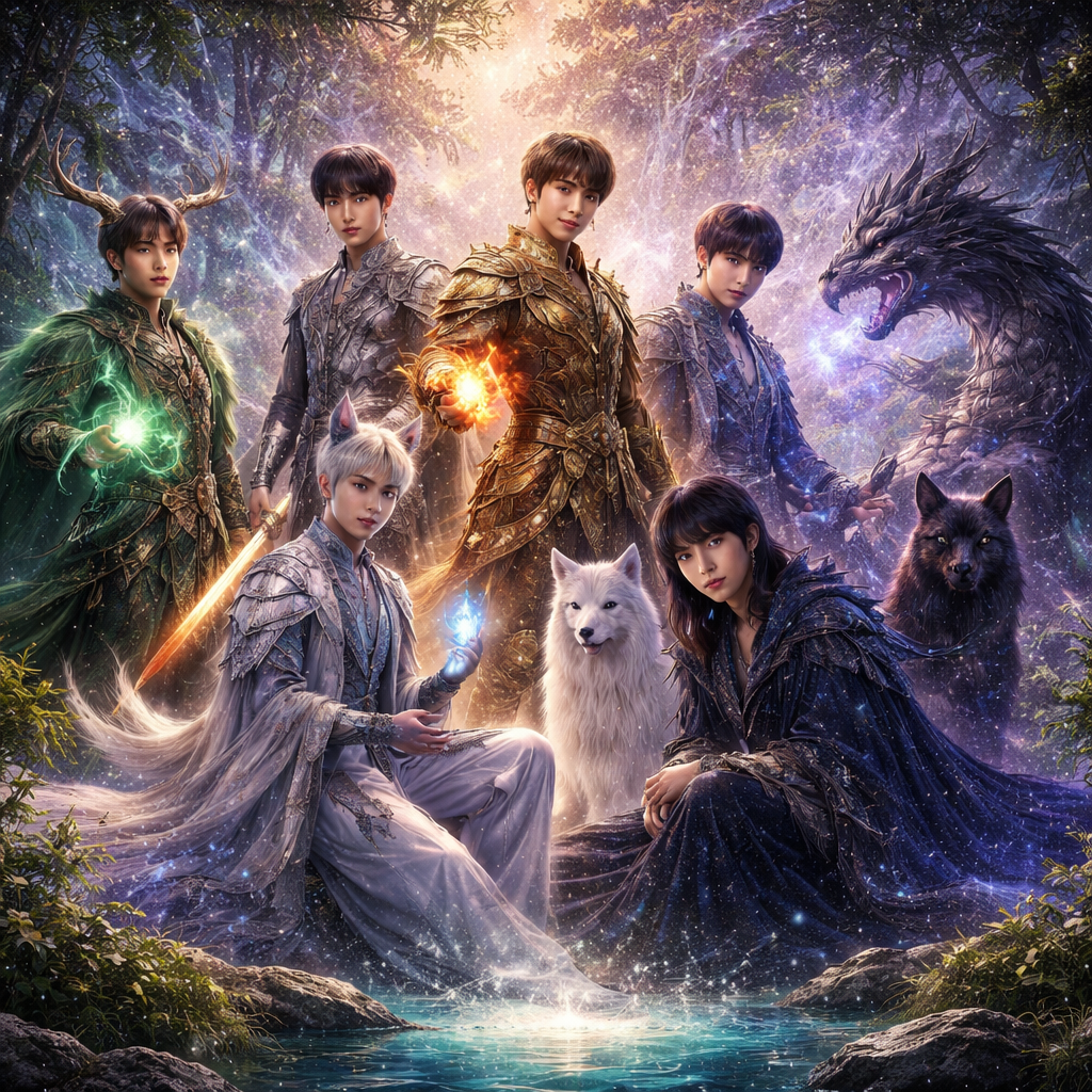 If BTS Were Mythic Creatures