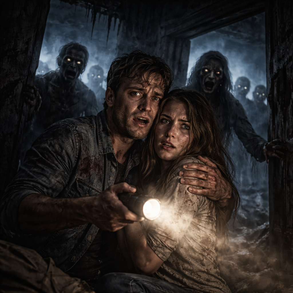 Trapped in the dark horror