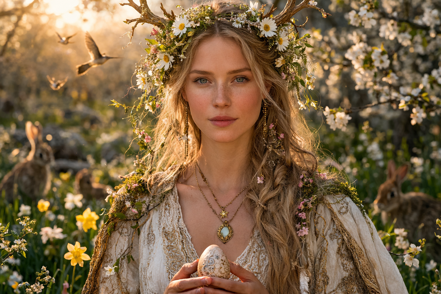 The Goddess Eostre: Myth, Mystery, and Historical Debate