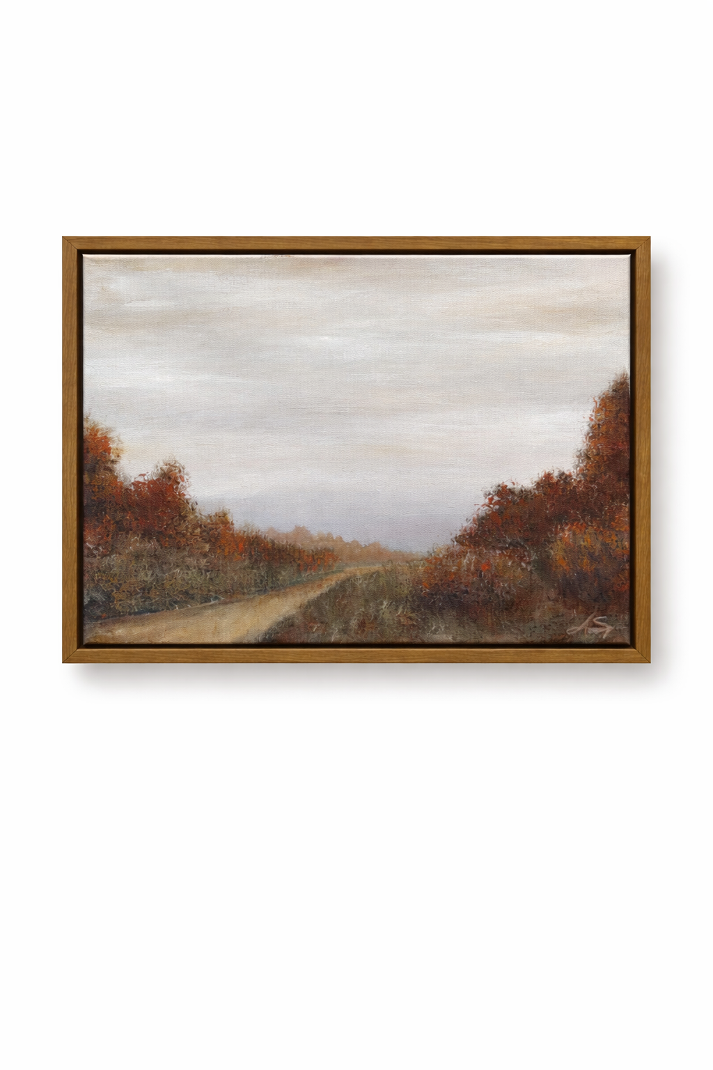 Golden Path Canvas Painting