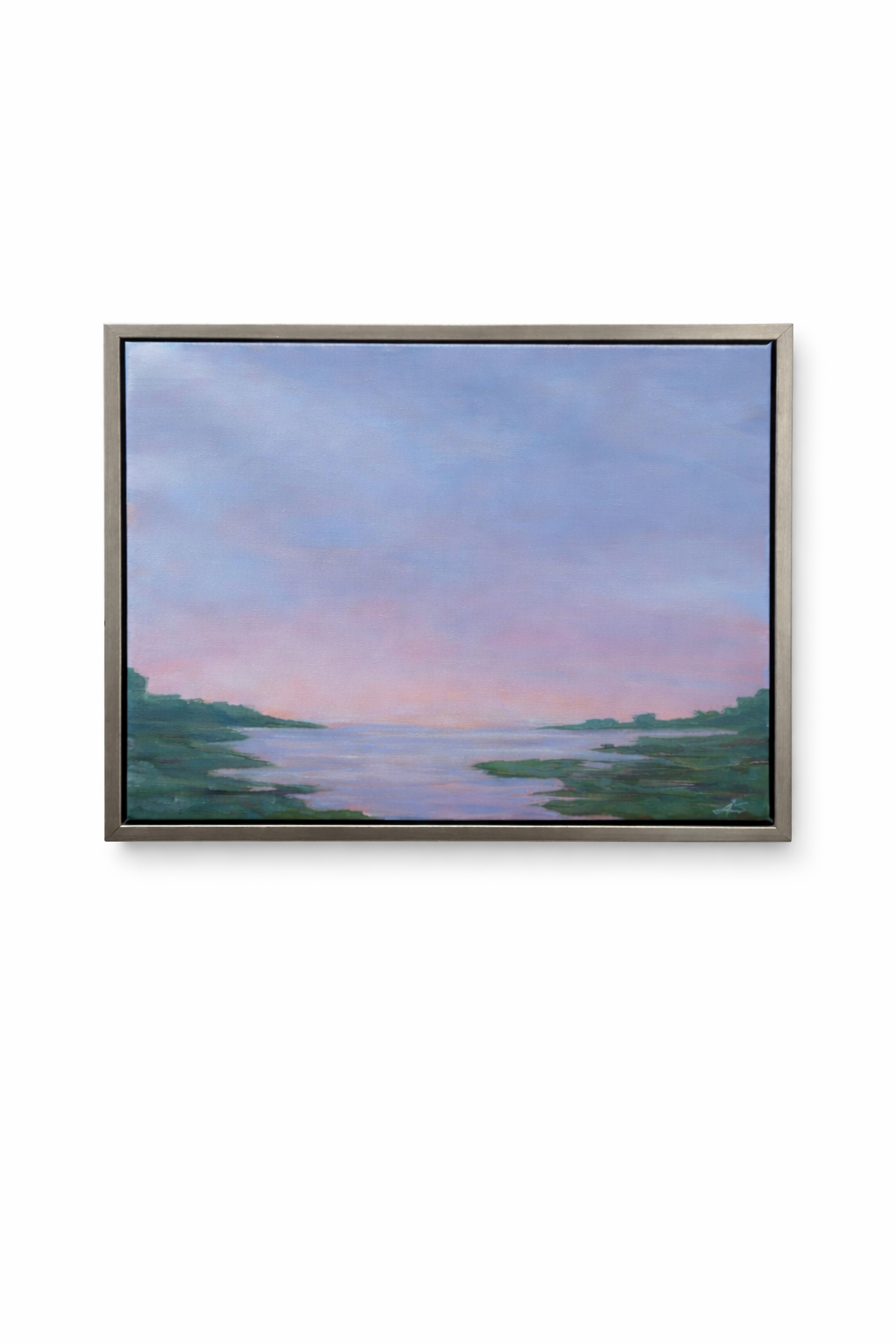 Golden Marsh Oil Painting on Canvas