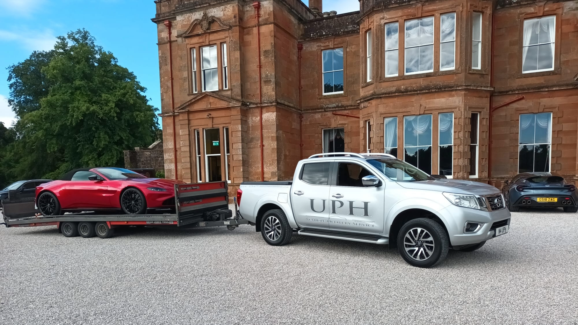 Luxury car delivered to home safely and securely