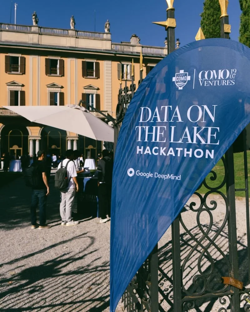 Data on the Lake AI hackathon with Como 1907, Google DeepMind and The Players Fund.