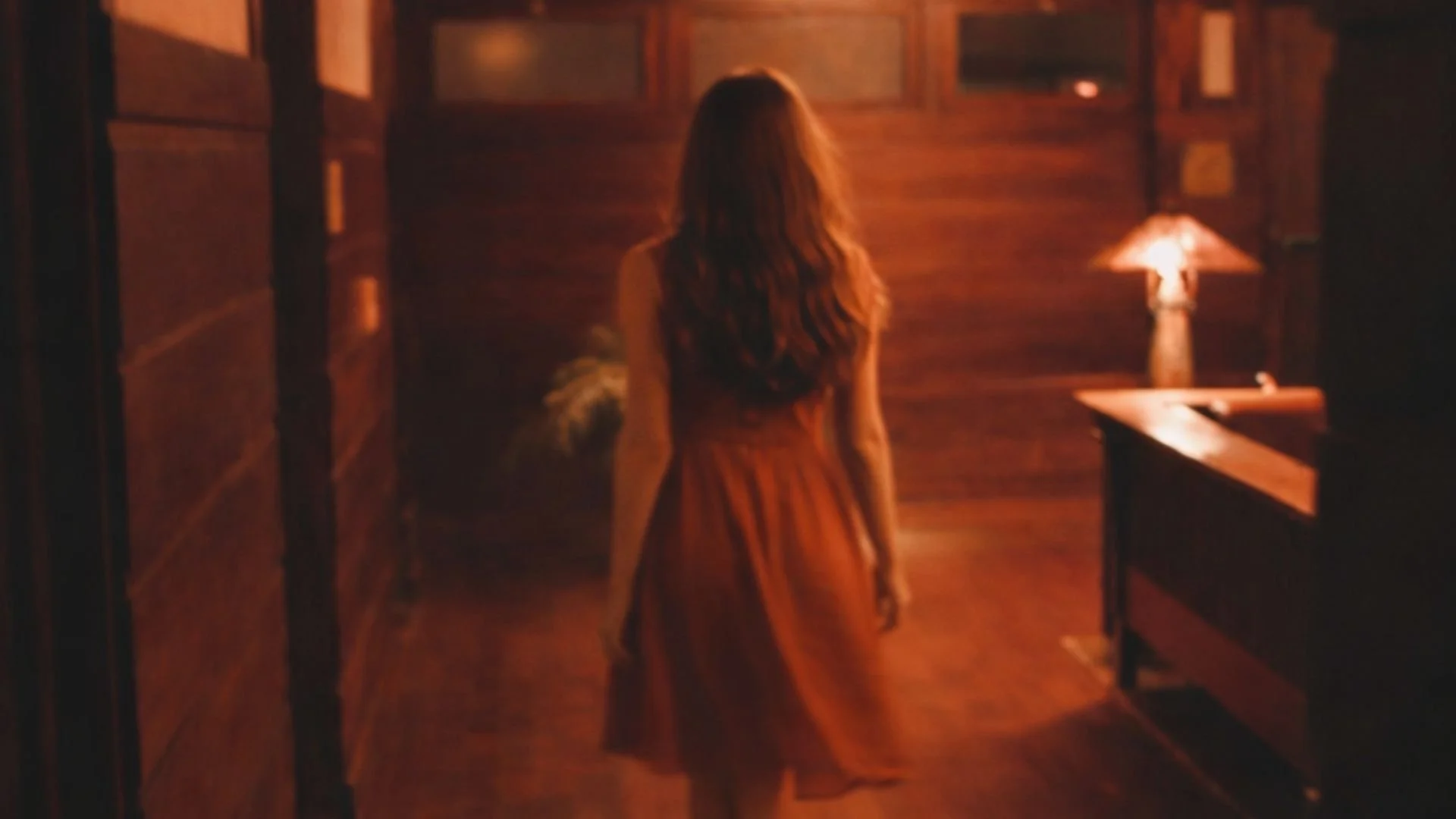 Guest walking through Historic Park Inn