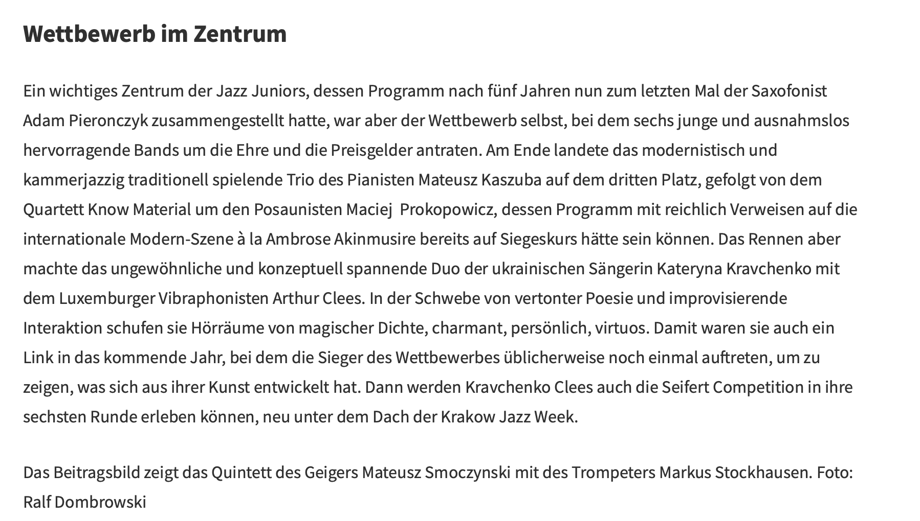 Jazzzeitung.de 2023