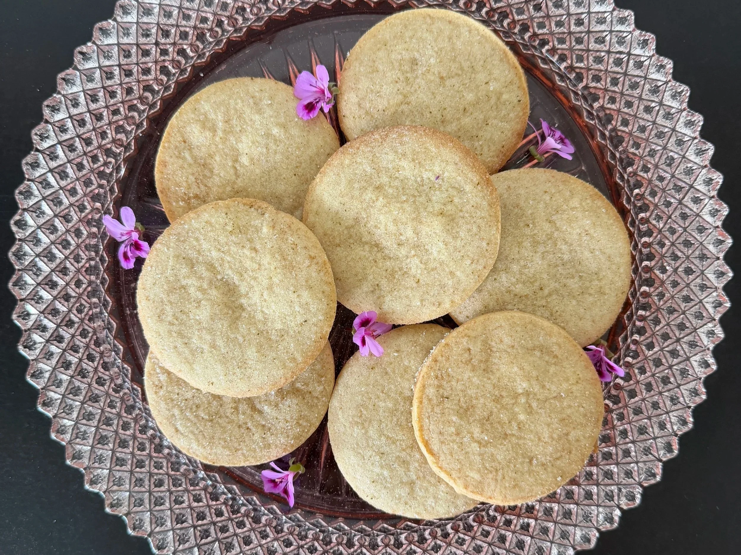 Scented Pelargonium Sugar Cookies 