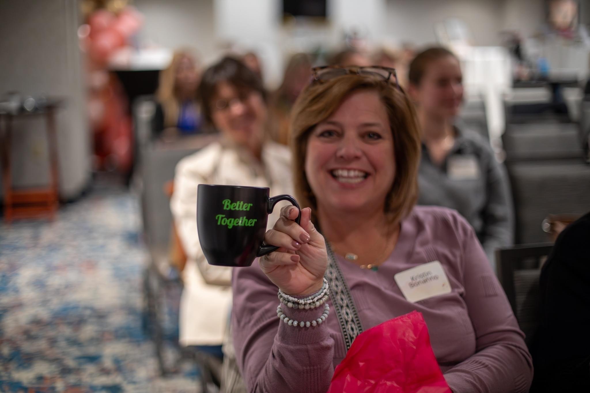 BETTER TOGETHER 11_15 Kristen Bonanno with Better together Mug.JPG
