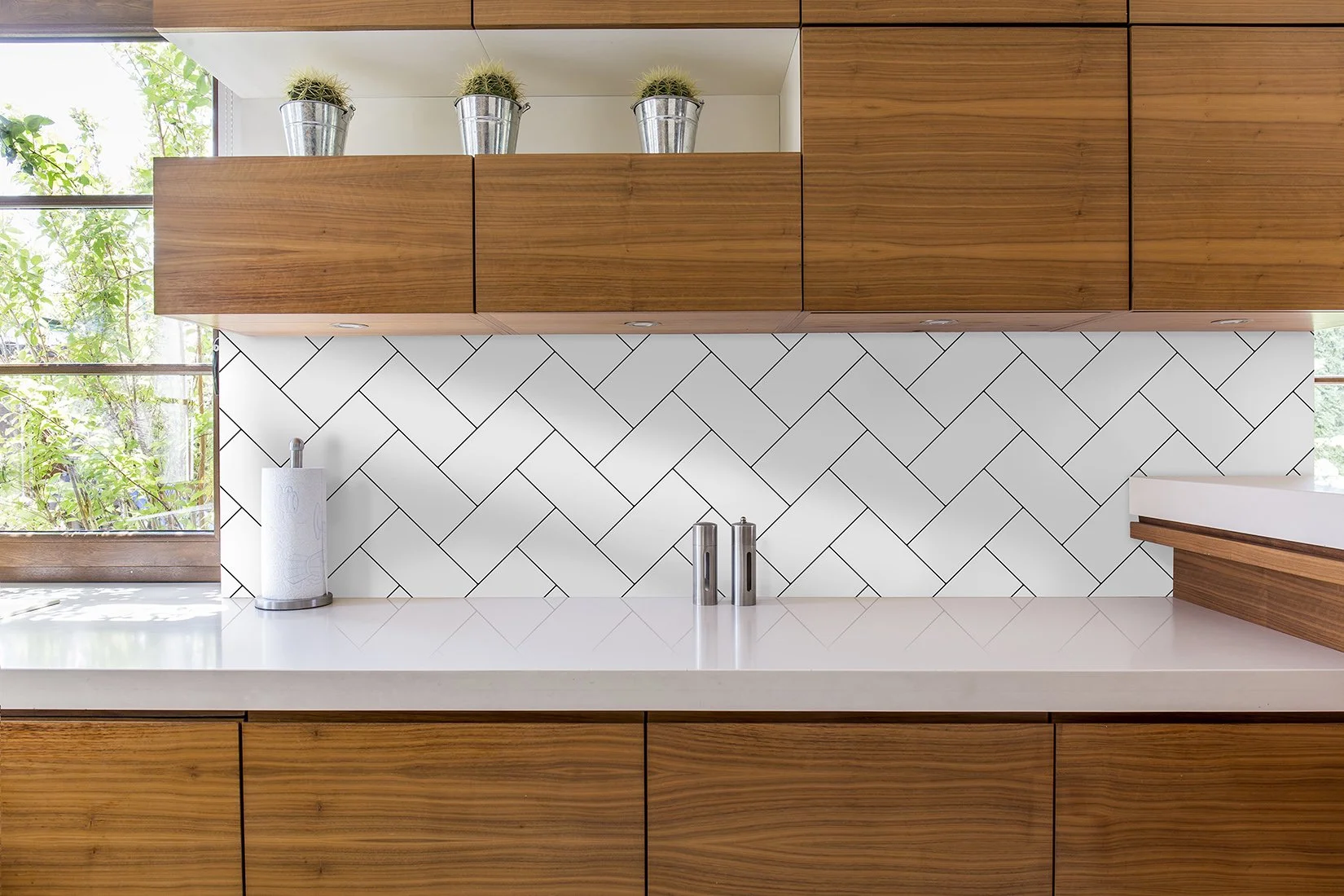 kitchen - backsplash - White herringbone.jpg