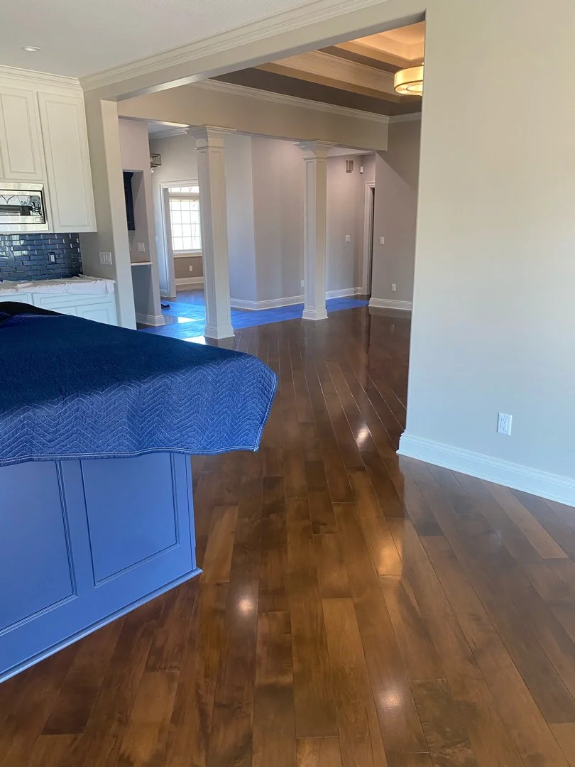 Floor installation in a private residence.