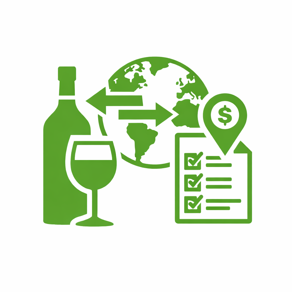 Icona verde che indica scambi globali, relativa al servizio WBSN Export Finder.