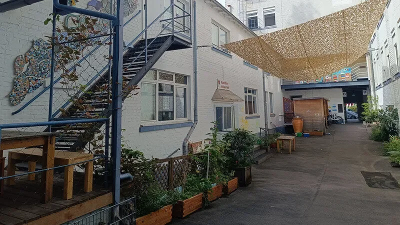 Ansicht des Innenhofes des Mehrgenerationenhauses