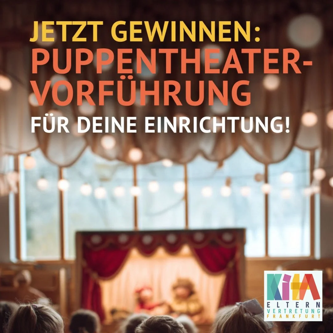 🎁 Vorweihnachtliche &Uuml;berraschung: Gro&szlig;es Kita-Gewinnspiel! 🎁

Liebe Eltern, wir haben etwas Besonderes f&uuml;r euch!

Wir verlosen unter allen teilnehmenden Eltern eine professionelle, sprachf&ouml;rdernde Puppentheater-Auff&uuml;hrung 