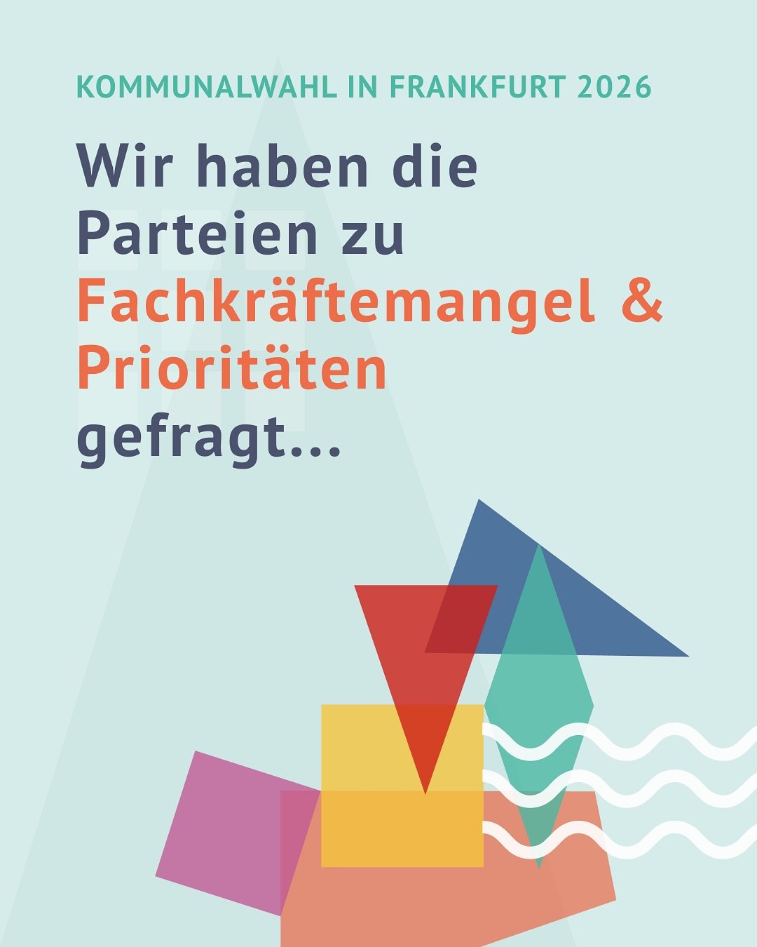 Kommunalwahl 2026: Fachkr&auml;ftemangel &ndash; Was ist die Priorit&auml;t?

Ohne Personal keine Betreuung. Wie wollen die Parteien den Erzieherberuf attraktiver machen und welche Priorit&auml;ten setzen sie im Haushalt? 💰 Unsere Frage 5 geht an de