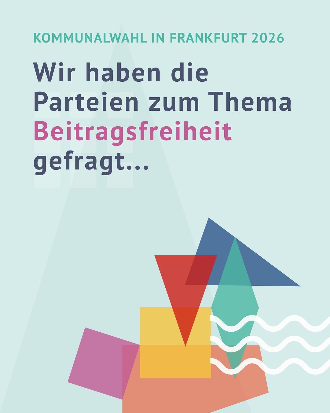 Kommunalwahl 2026: Kostenfreie Bildung von Anfang an?

Sollte der Kitabesuch komplett kostenfrei sein? Das Thema Beitragsfreiheit bewegt viele Familienbudgets. 🏳️ Wir haben zum Abschluss unserer Umfrage in Frage 6 nach der finanziellen Entlastung ge