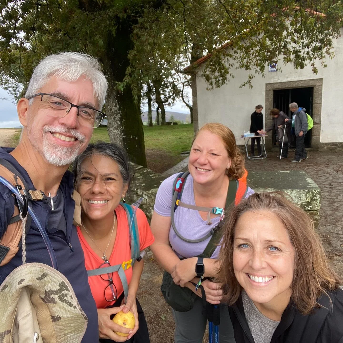 Day 5 - O Pedrouzo to Santiago de Compostela! Last stage full of anticipation. We had threat of rain, but we&rsquo;re blessed with some drizzle and mostly cloudy day. Grateful to walk into Santiago and see the Cathedral with no rain. Enjoyed walking 