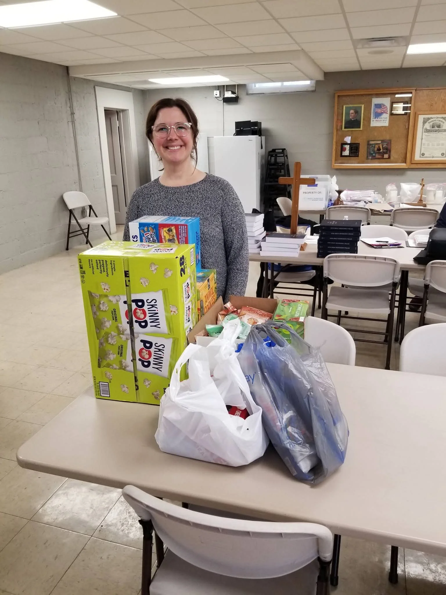 2026-1-11 Katherine with donations for Bible Group (1).jpg