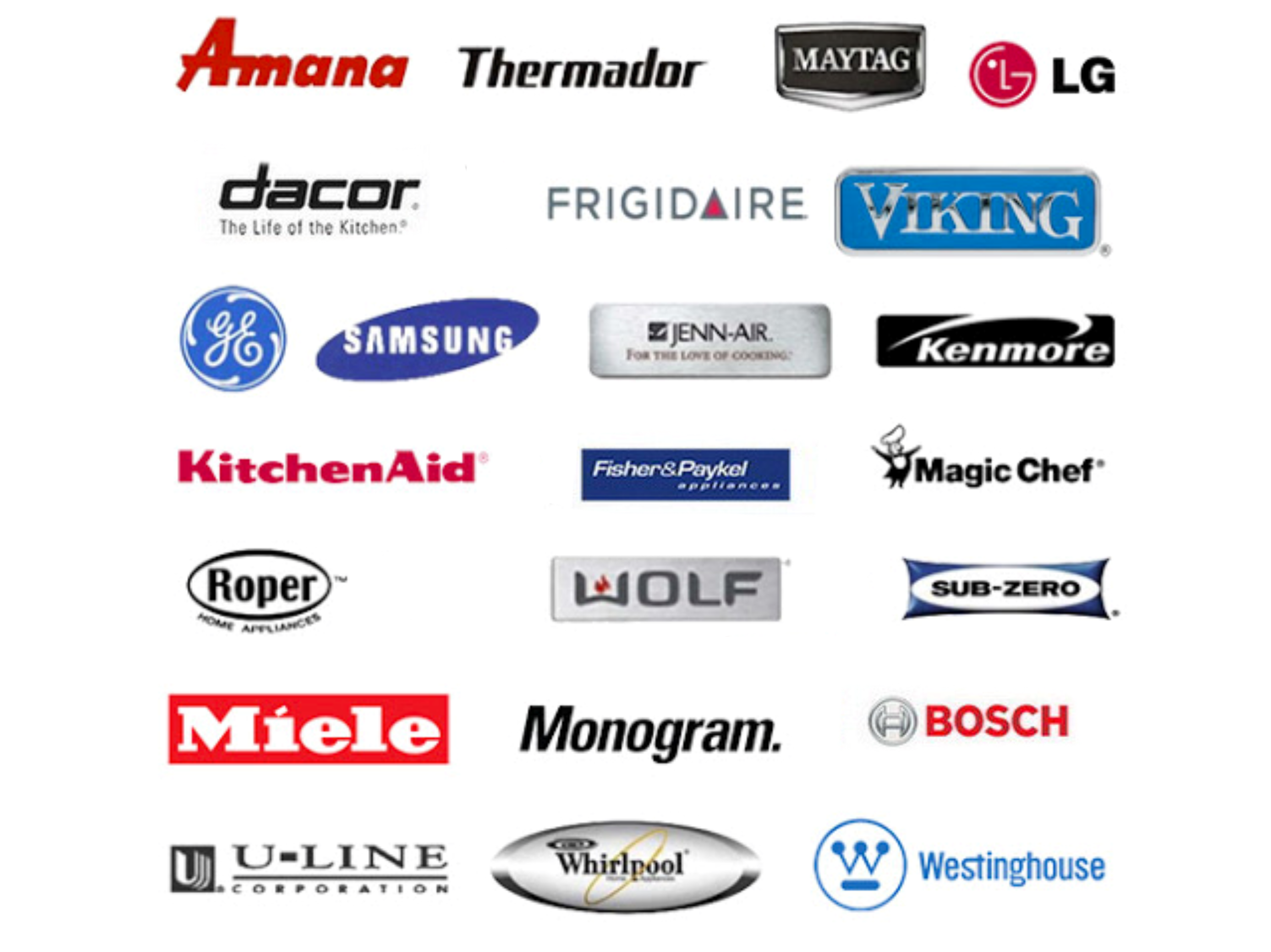 We Service Most Major Brands!!
