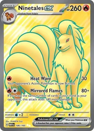 Ninetales ex - SV151 #186