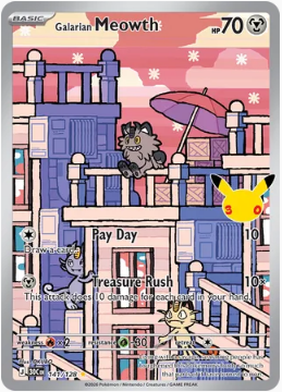 Galarian Meowth - 30th Celebration #141