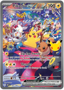Pikachu ex - 30th Celebration #150