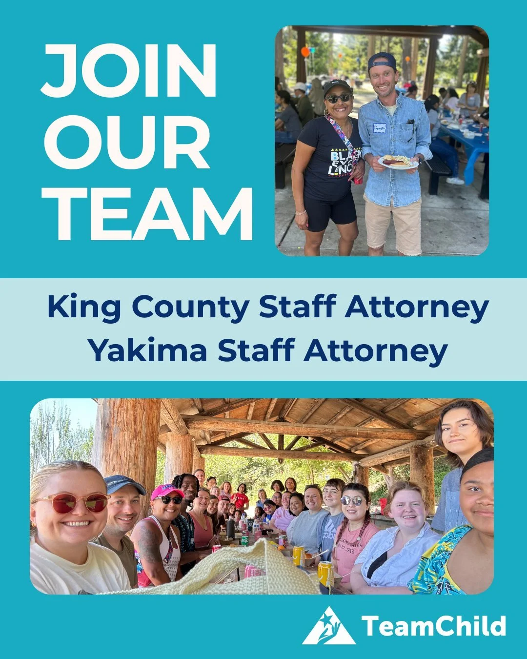 Join our team! We are hiring for two positions - King County Staff Attorney and Yakima Staff Attorney. If you or someone you know might be a good fit, you can learn more at the link in our bio. 

Join our team of passionate and engaged advocates and 