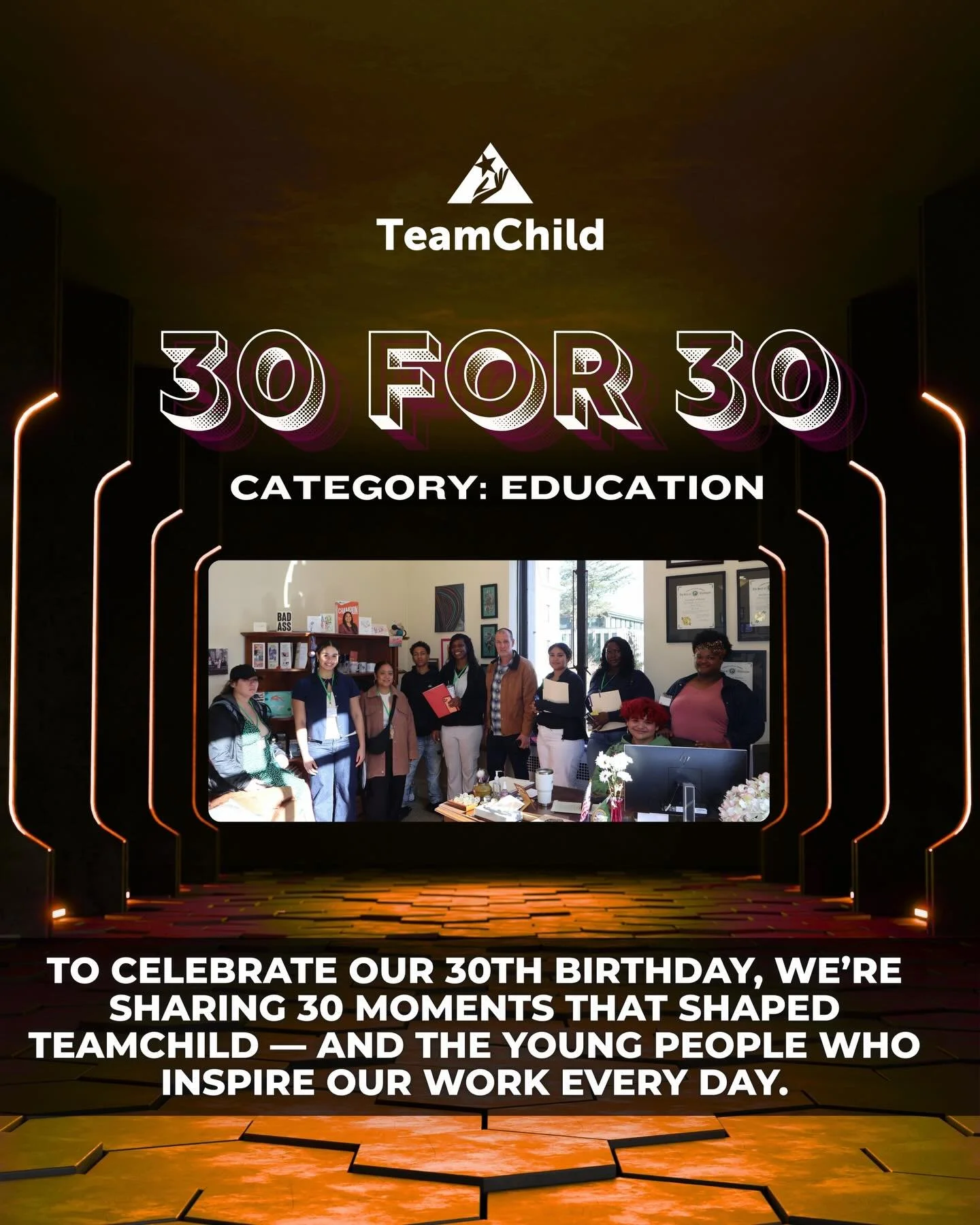 Since 1966, TeamChild has been a steadfast advocate for the educational rights of our clients and all those affected by systemic inequities that create barriers to access. 🧡 

We are just ONE WEEK away from our Forward to the Future Fundraiser! Ther