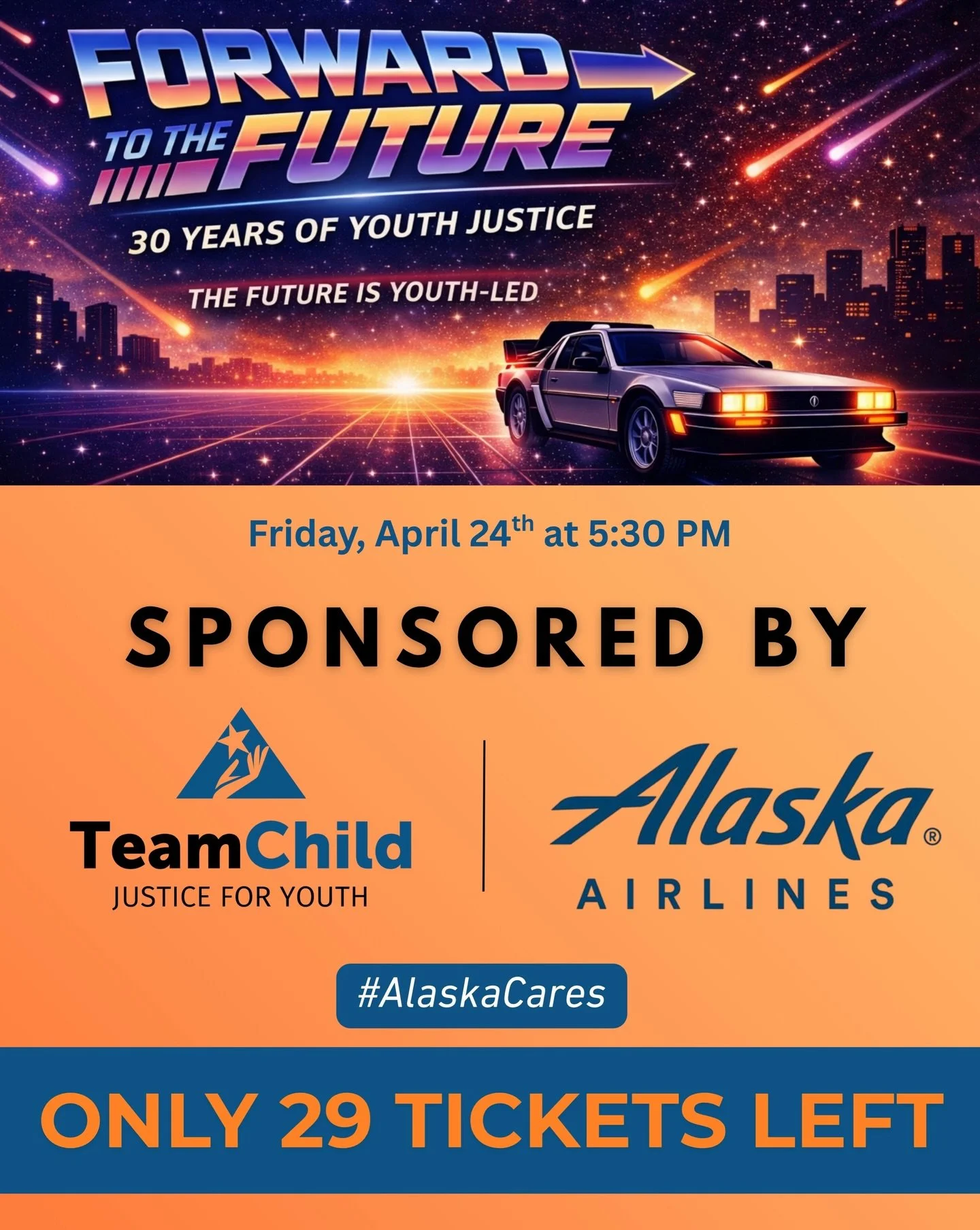 Friday is almost here! TeamChild&rsquo;s Forward to the Future&nbsp;is just days away. 🚀 Step into the future with a throwback twist... 90s futuristic fashion&nbsp;is the vibe, so bring your boldest, most creative looks. Think metallics and retro-te